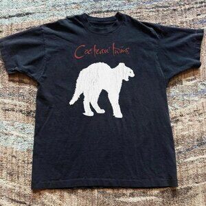 Cocteau Twins Band T-shirt – Bear Graphic Tee – Black Vintage Style